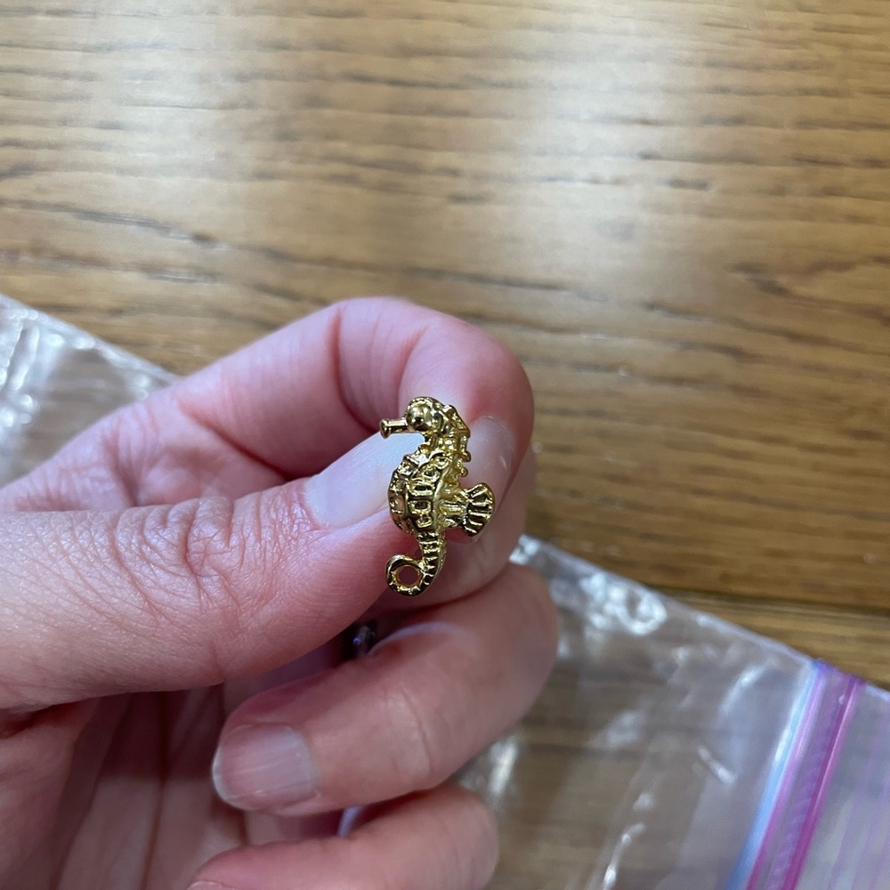 Gold Plated Seahorse Earrings